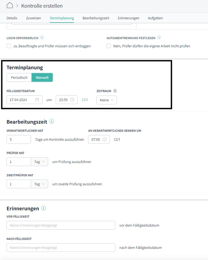 Terminplanung 2