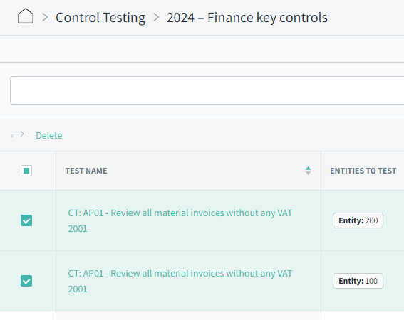 How to manage and monitor control tests